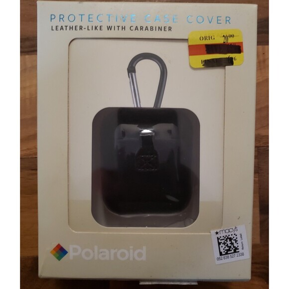 Polaroid Leather-Like W/ Carabiner Protective Case Cover For Wireless Earbuds - Picture 1 of 3